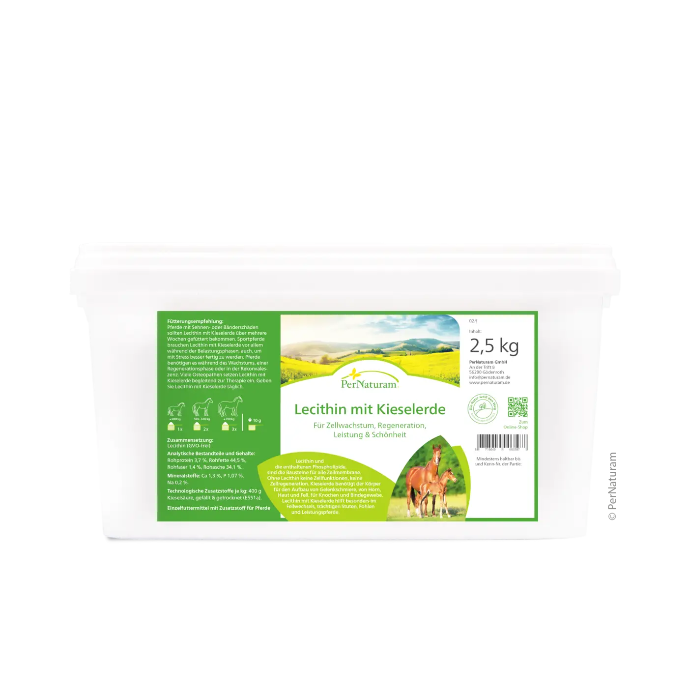 PerNaturam Lecithin mit Kieselerde 500g